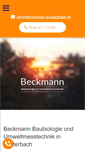 Mobile Screenshot of beckmann-baubiologie.de